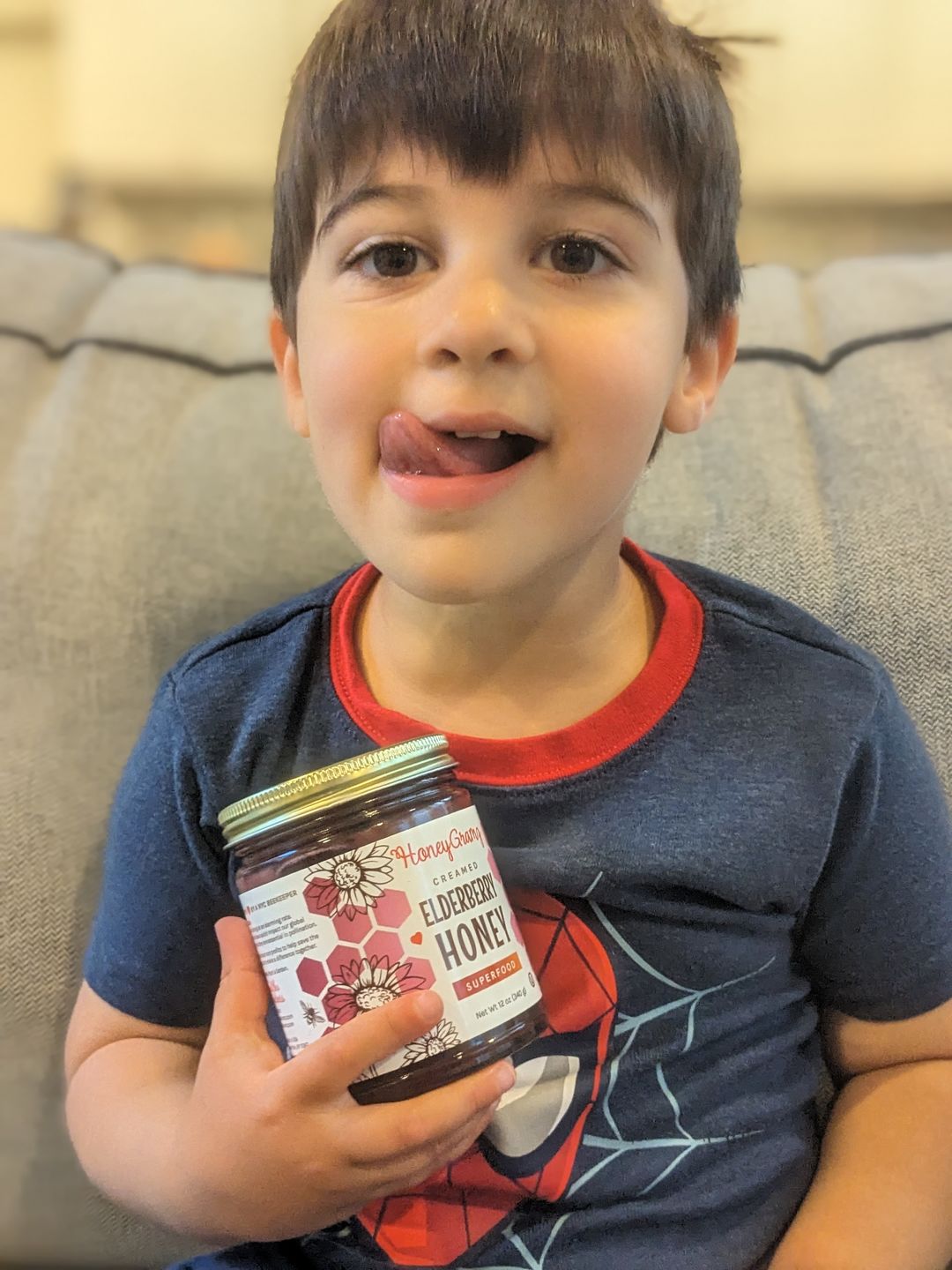 Customer photo review of Organic Elderberry Honey