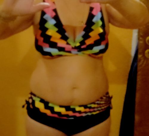 Customer photo review of Kolorowe Bikini Kostium kąpielowy