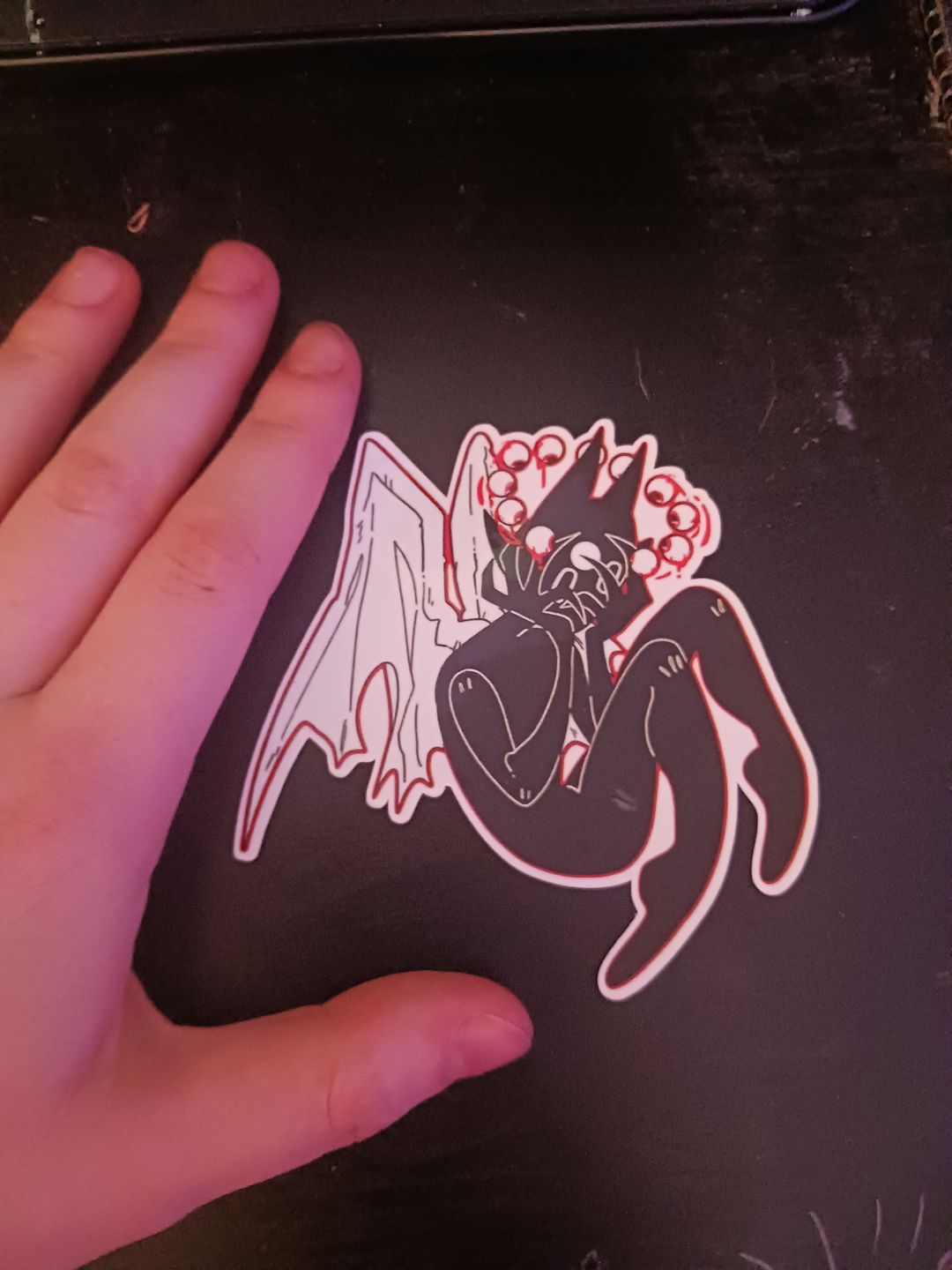 Customer photo review of Gore Angel Stickers