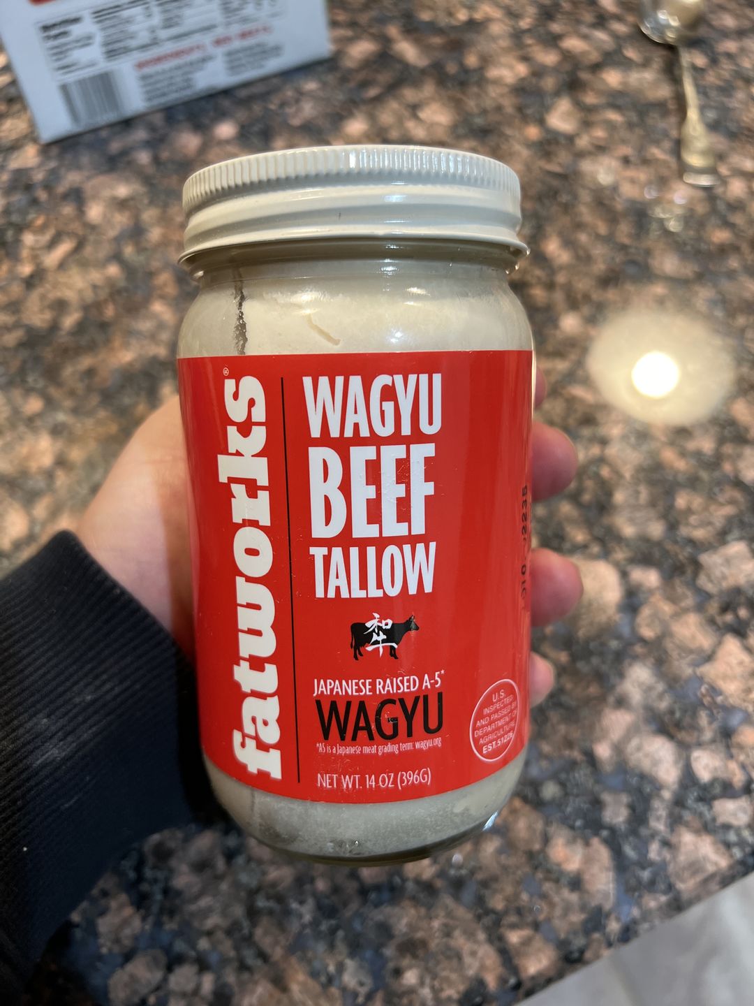 Customer photo review of Japanese Wagyu Tallow 14 OZ
