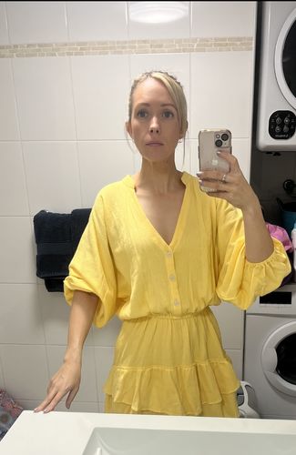 Customer photo review of Rosetta Yellow Smock