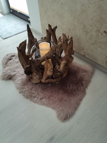 Customer photo review of Wurzel Kerzenständer VONDRO mit Glas