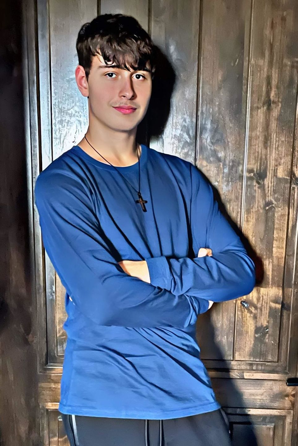 Customer photo review of Organic Tall Long Sleeve T-Shirt (Navy)