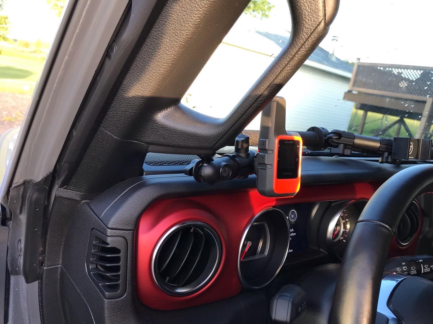 Customer photo review of JL/JLU  A-Pillar Ball Mount Solution