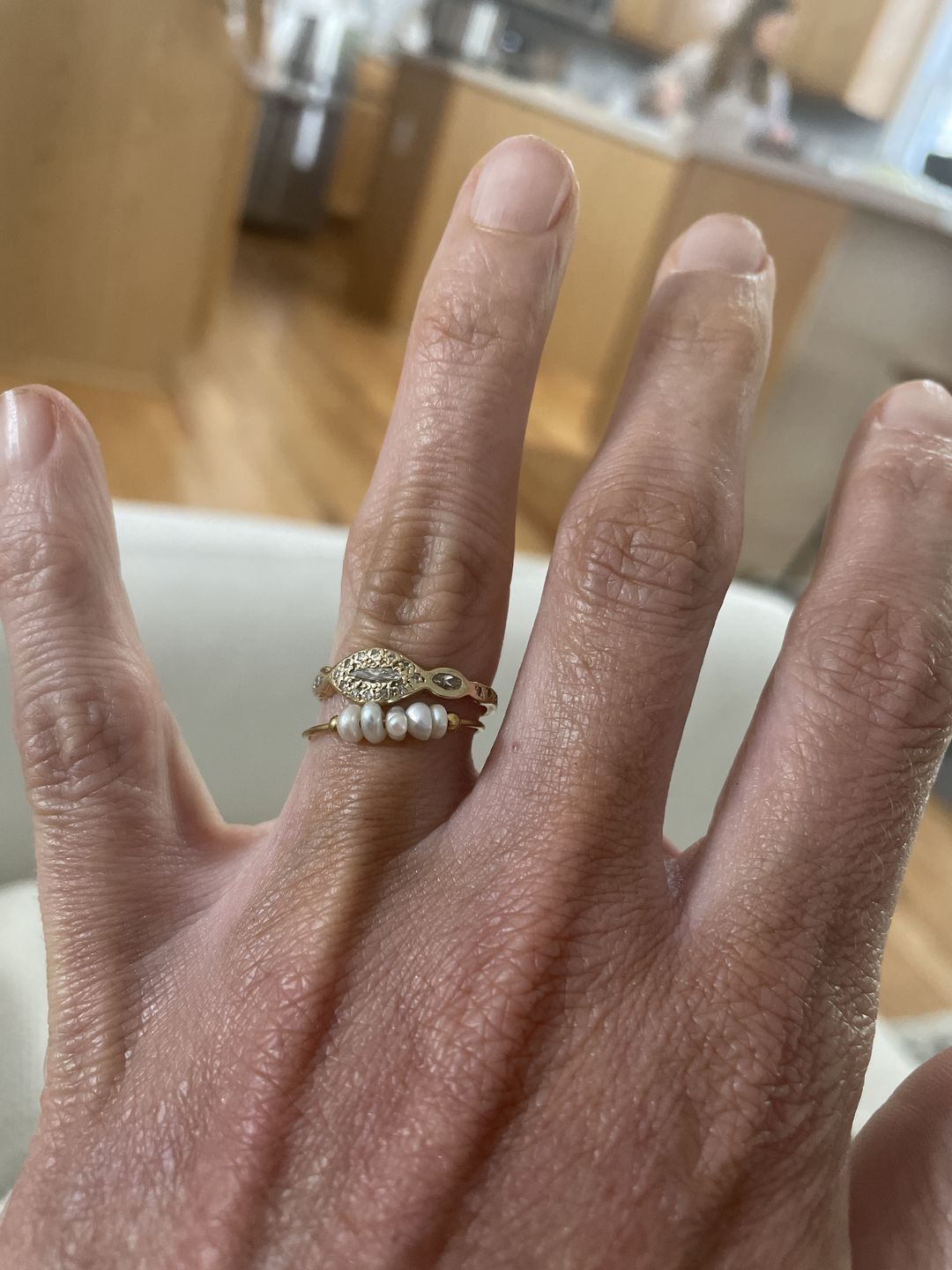 Customer photo review of Classic Freshwater Pearl Ring
