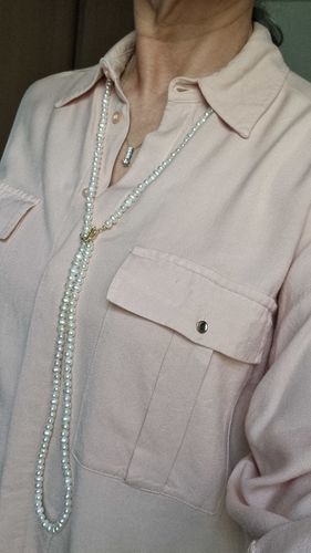 Customer photo review of Collier perle d'eau douce