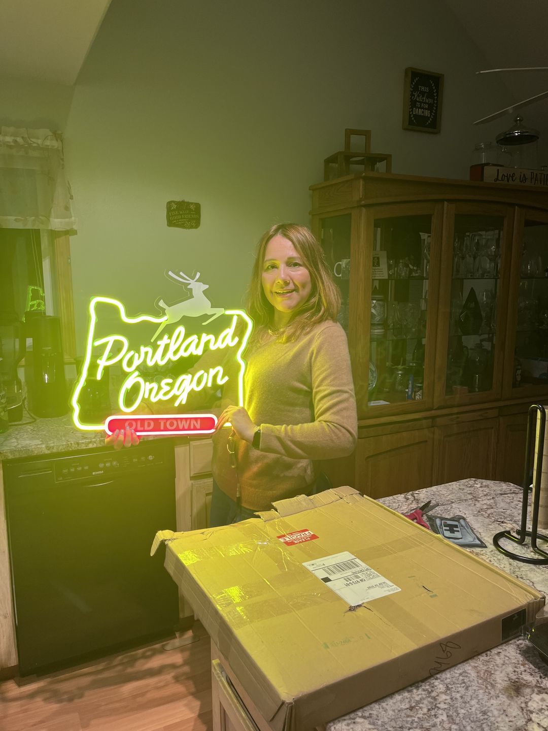 Customer photo review of LED Portland Sign