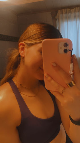 Customer photo review of Game Day Gold Necklace