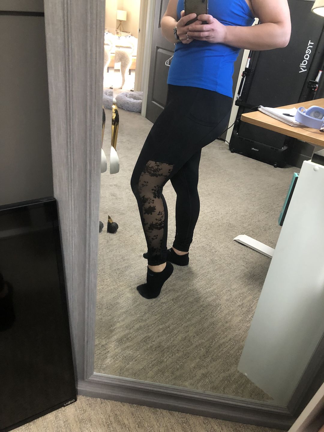 Customer photo review of Inspire Leggings - Floral Mesh | MT SPORT