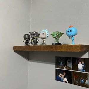 Customer photo review of Wooden Floating Wall Shelves | 22.5cm depth