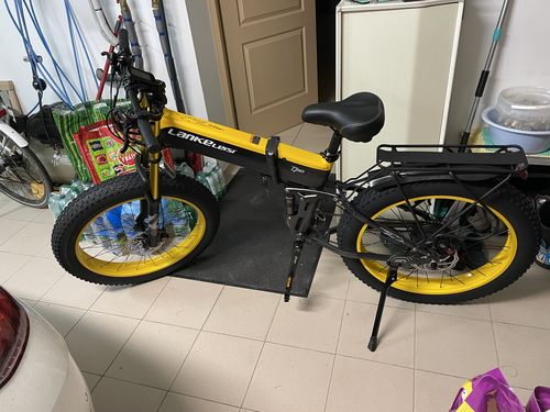 Customer photo review of Lankeleisi XT750 Plus 1000W 26" Fat Bike Dual Crown Fork Foldable E-Moutain Bike 17.5Ah 40km/h 120km