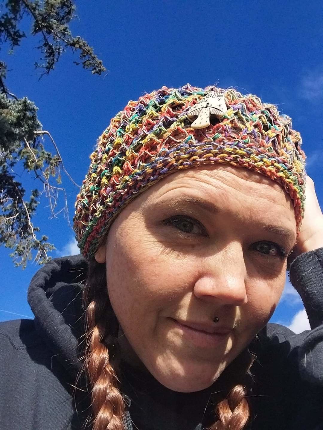 Customer photo review of Honeycomb Mushroom Hemp Hat