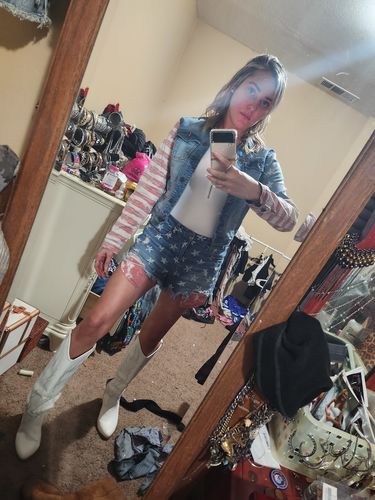 Customer photo review of Desert Bronze Self Tanning Mousse