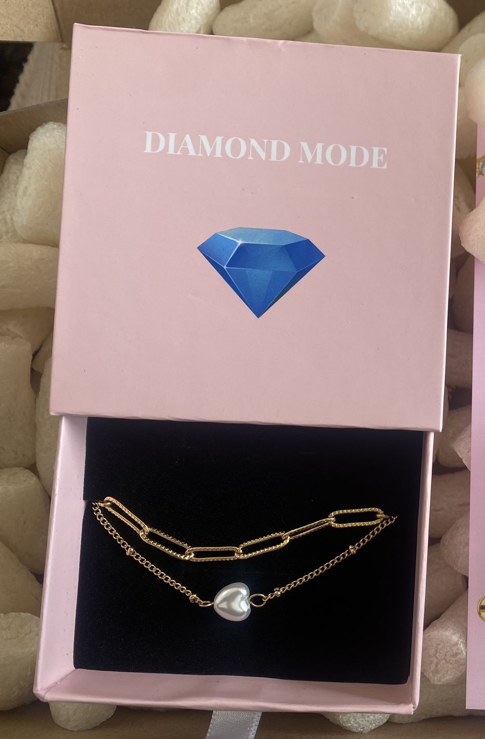 Customer photo review of Pearl Link Fußkette | 18K vergoldet
