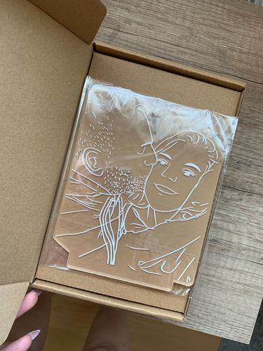 Customer photo review of Personalisierte 3D-Fotoholzlampe
