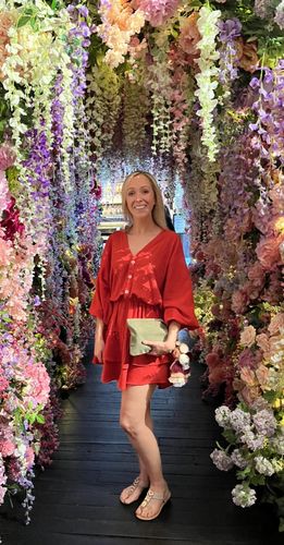 Customer photo review of Rosetta Red Smock