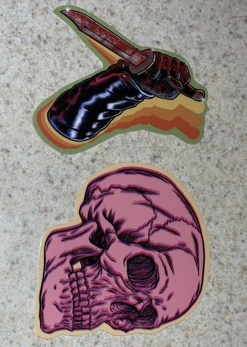 Customer photo review of 250 Custom 3" Laminated Vinyl Stickers