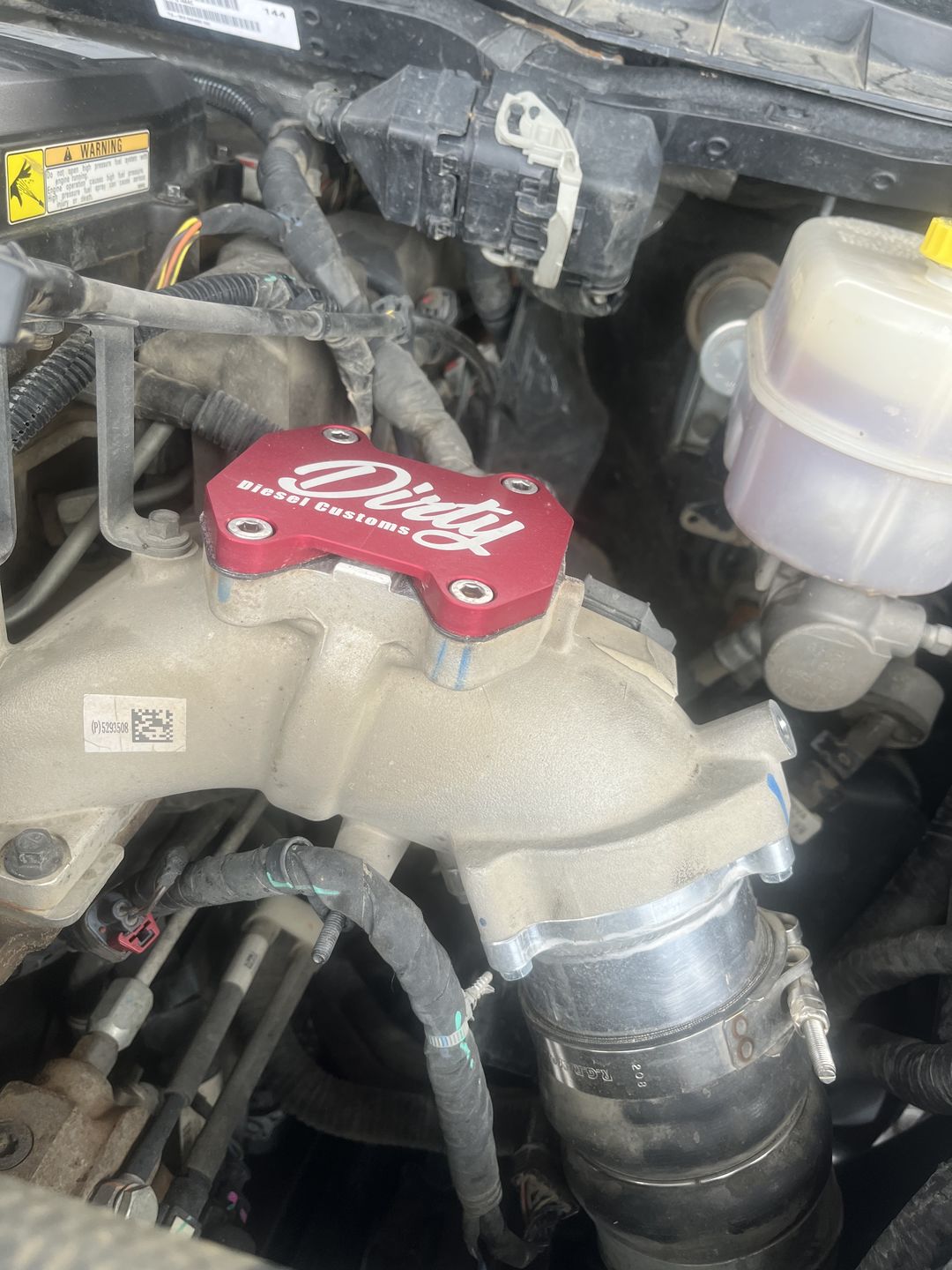 Customer photo review of 2007.5-2023 Cummins Throttle Valve Delete (I67-INT-A019)