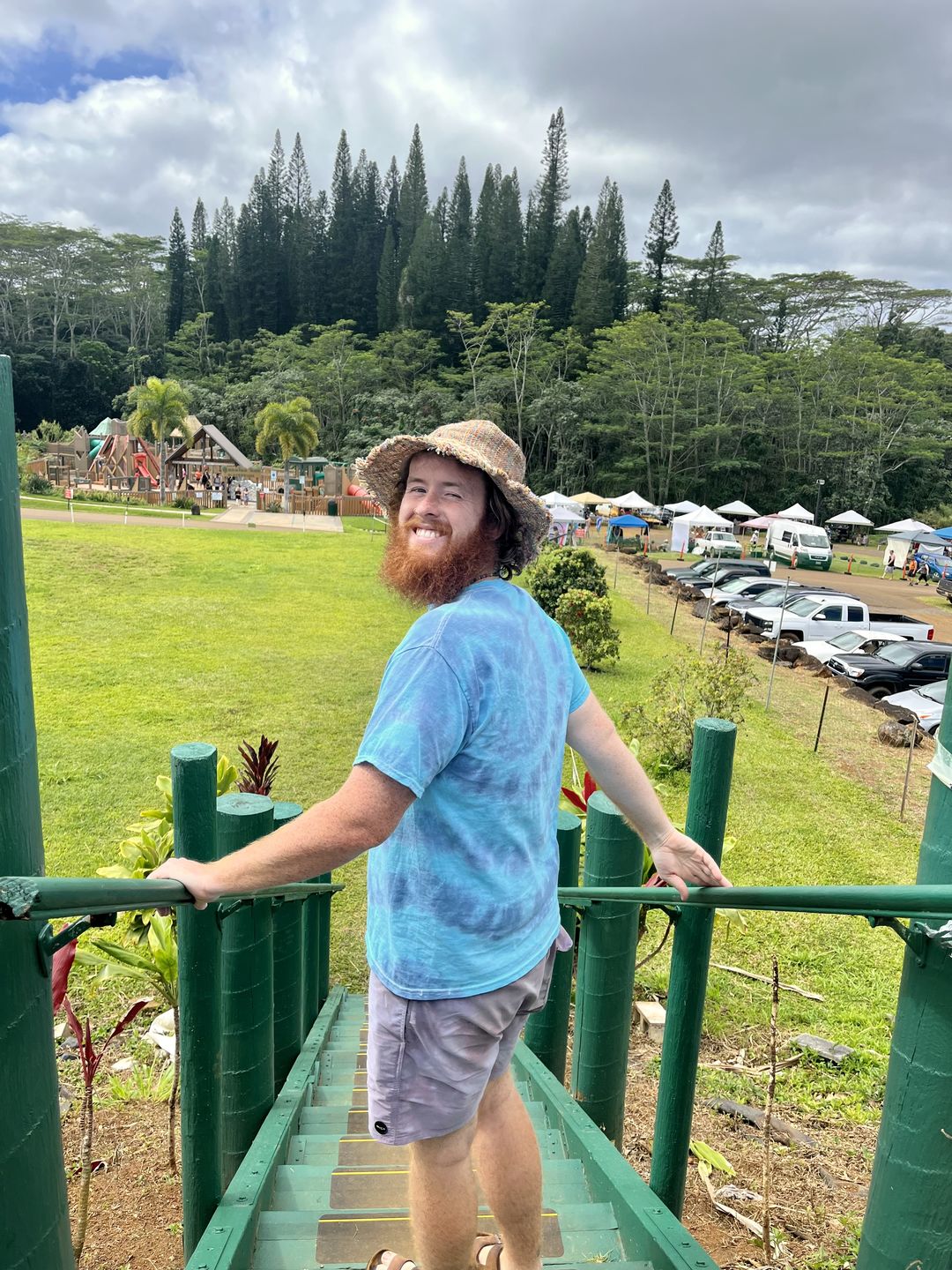 Customer photo review of Rainbow Woven Hemp Hat