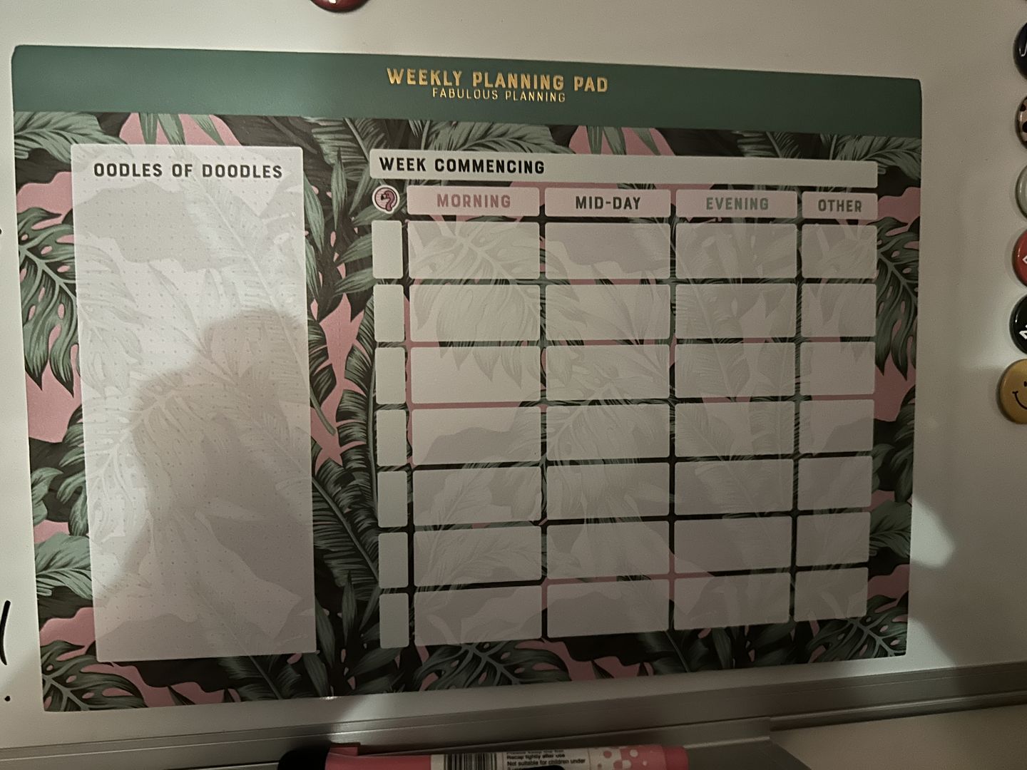 Customer photo review of A4 - Yearly Planning Pad - Botanical