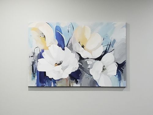 Customer photo review of 'Abstract Flower' Framed Canvas