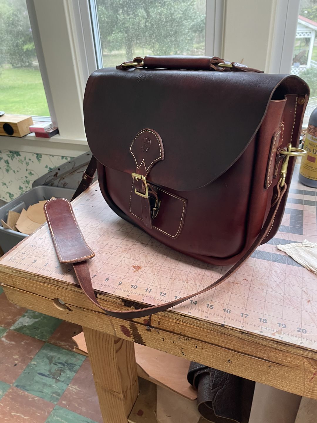 Customer photo review of No.88 | Leather Saddlebag Satchel Bag (Digital Pattern)