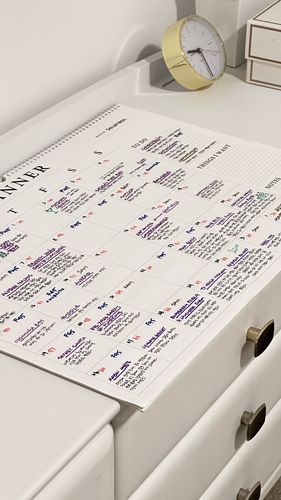 Customer photo review of Monthly Planner