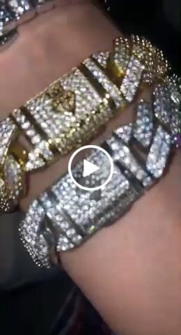 Customer video review of Arabic Dial Diamond Simulant Watch - Two Tone