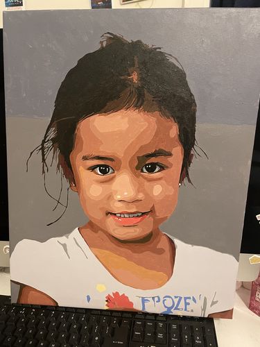 Customer photo review of Custom Paint By Numbers