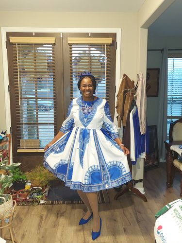 Customer photo review of *Dashiki Dress- Zeta