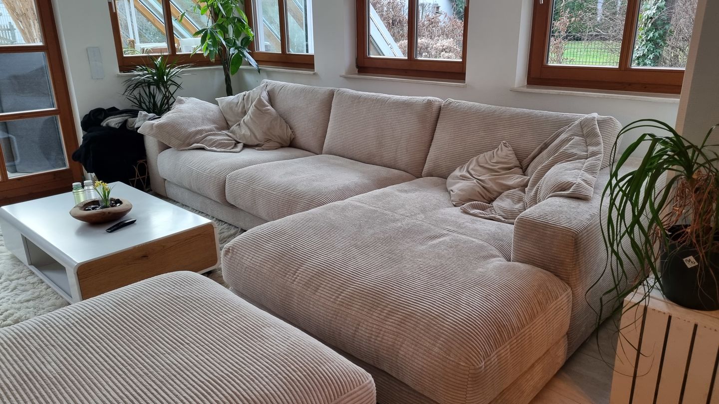 Customer photo review of Cozy Ecksofa - Breitcord - 330x190cm - 13 Farben