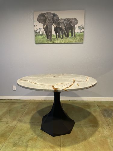 Customer photo review of Metal Table Base - 311 Uzar - 21, 22, 28H inch - Flowyline