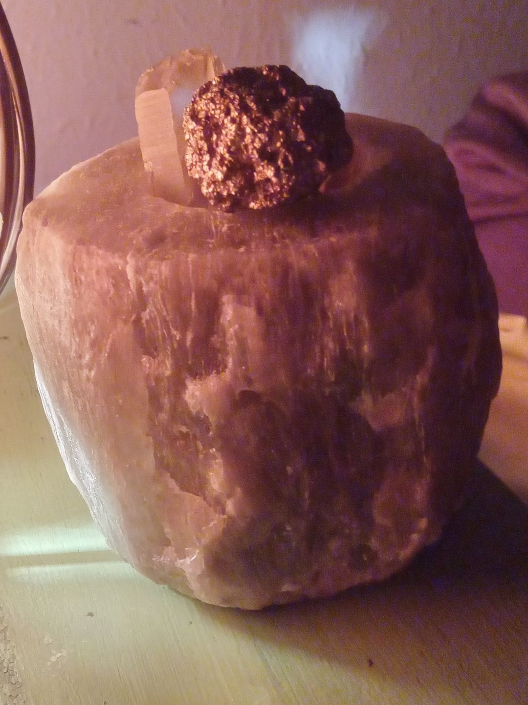 Customer photo review of Rare Gray Himalayan Salt Candle Holders (Pack of 2)