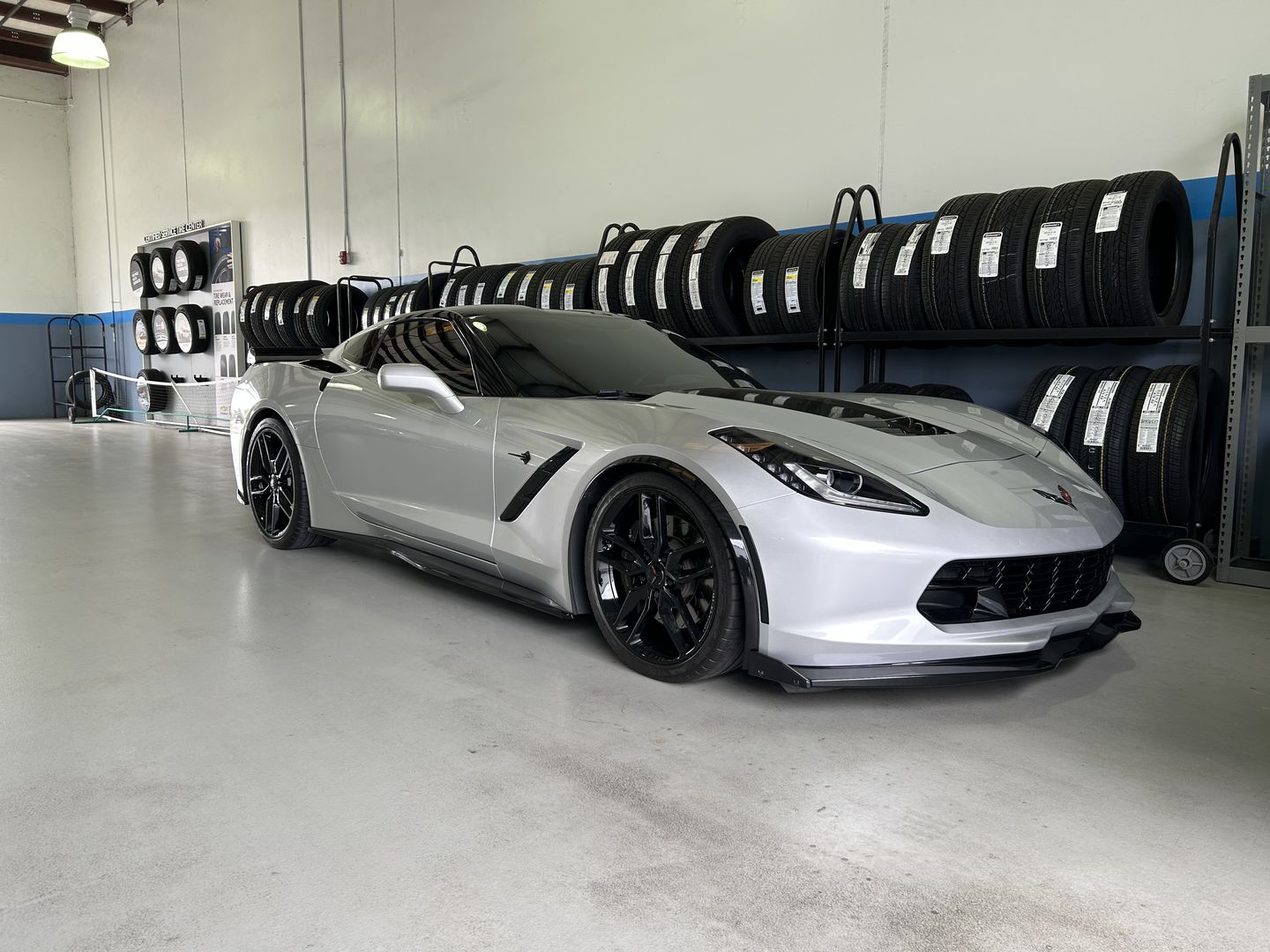 Customer photo review of Corvette C7 Front Fender Flares Wheel Trim
