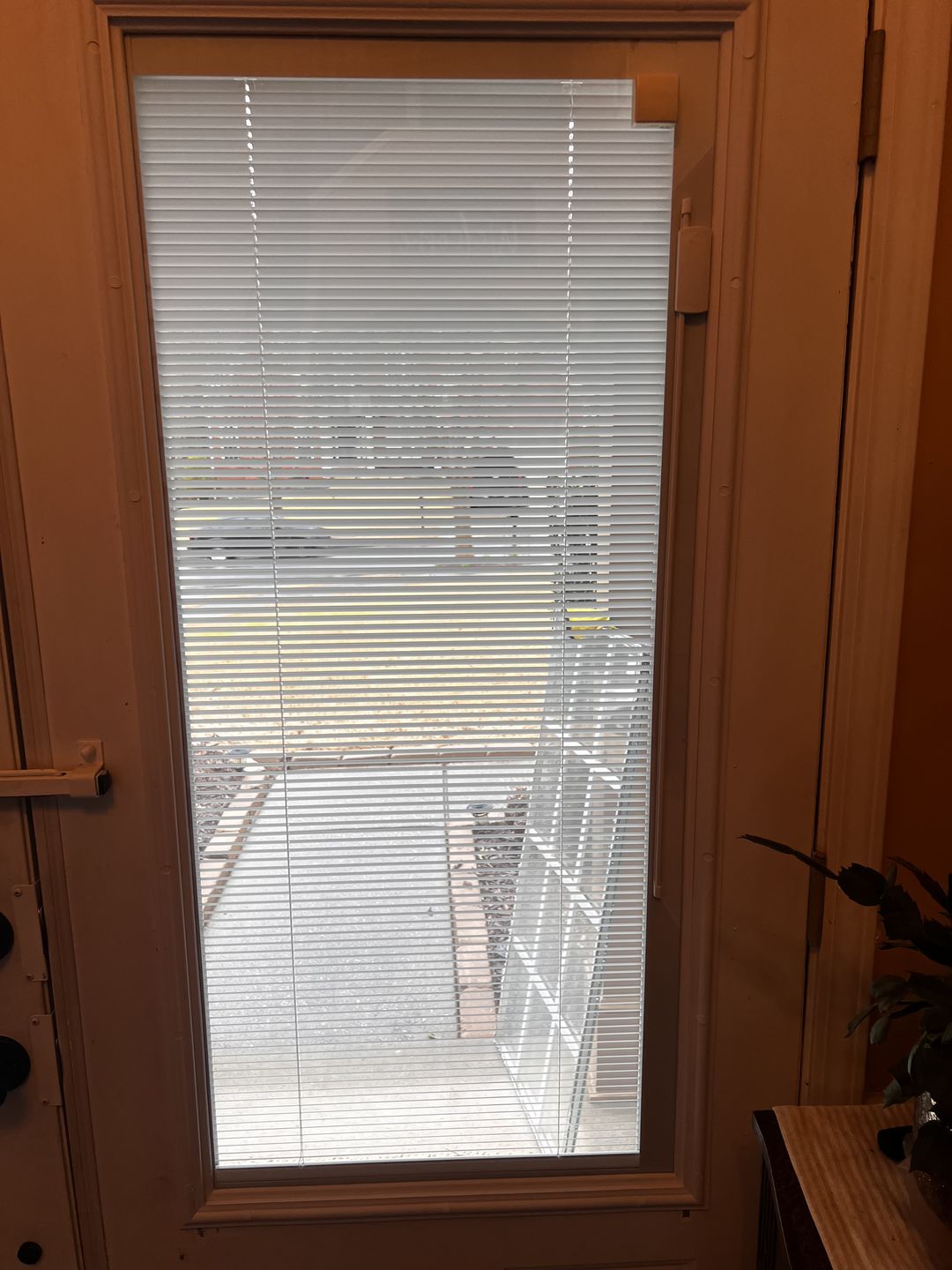 Customer photo review of Raise & Lower Blinds Glass and Frame Kit (3/4 Lite 24" x 50" Frame Size)