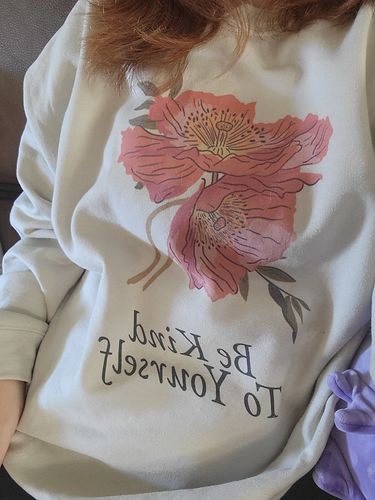 Customer photo review of Be Kind To Yourself (Flowers)