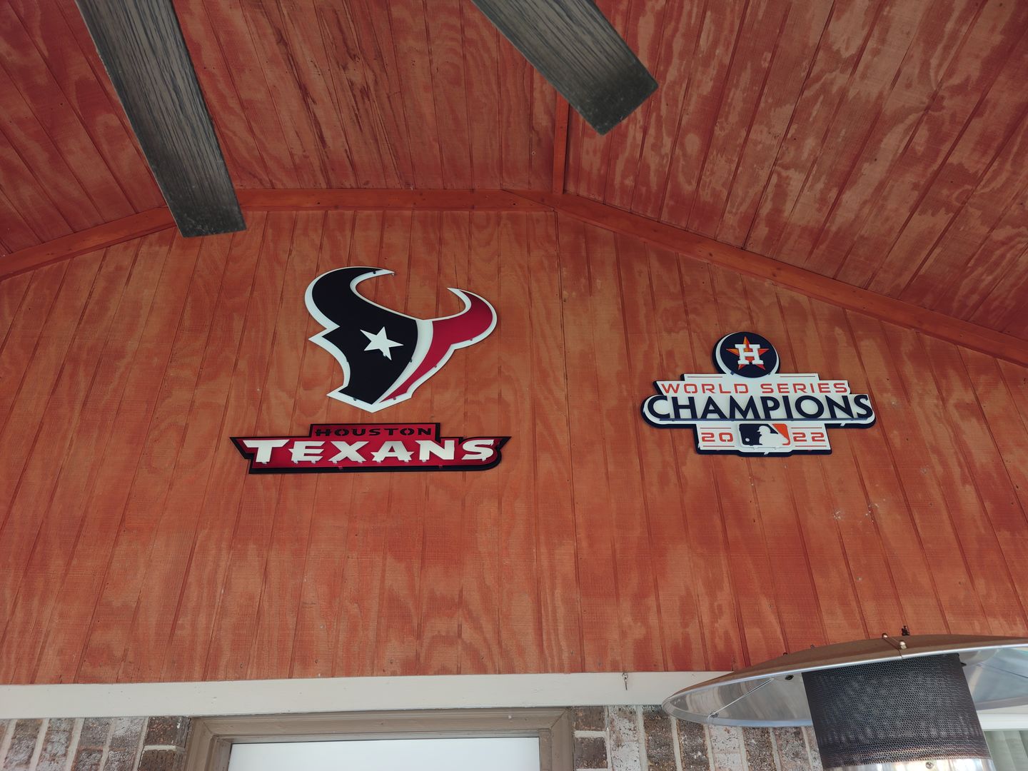 Customer photo review of Houston Texans Namemark 3D Vintage Metal Wall Art