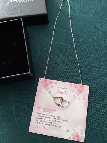 Customer photo review of Silber Halskette - An meine Enkelin - Deine Oma