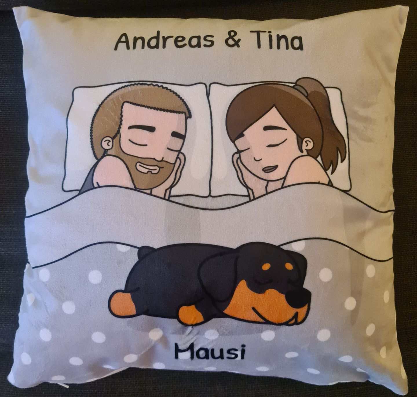 Customer photo review of Kuschelzeit mit Fellnasen - Individuelles Kissen