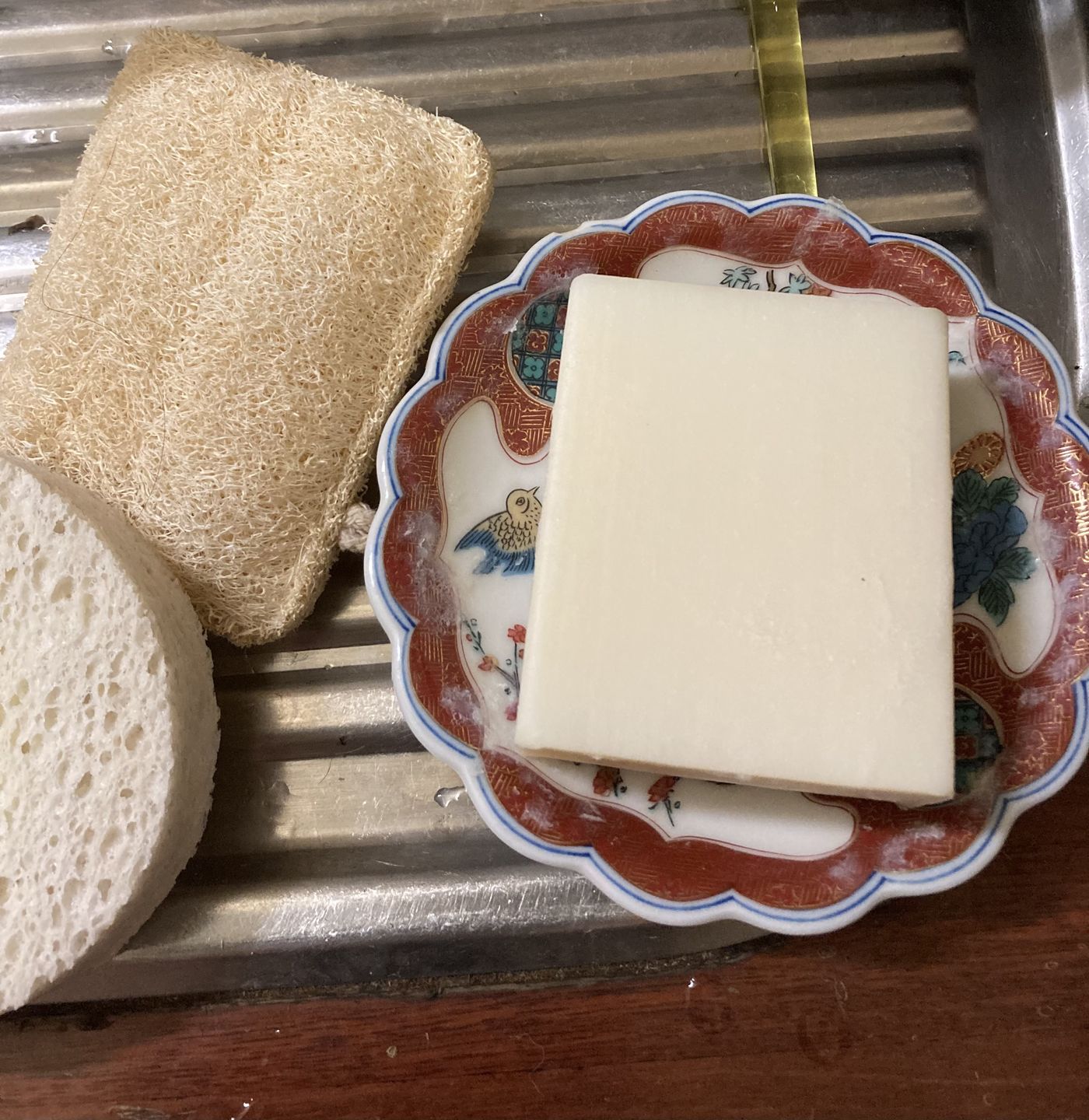 Customer photo review of Dishwashing Soap Bar (Lemon Myrtle)