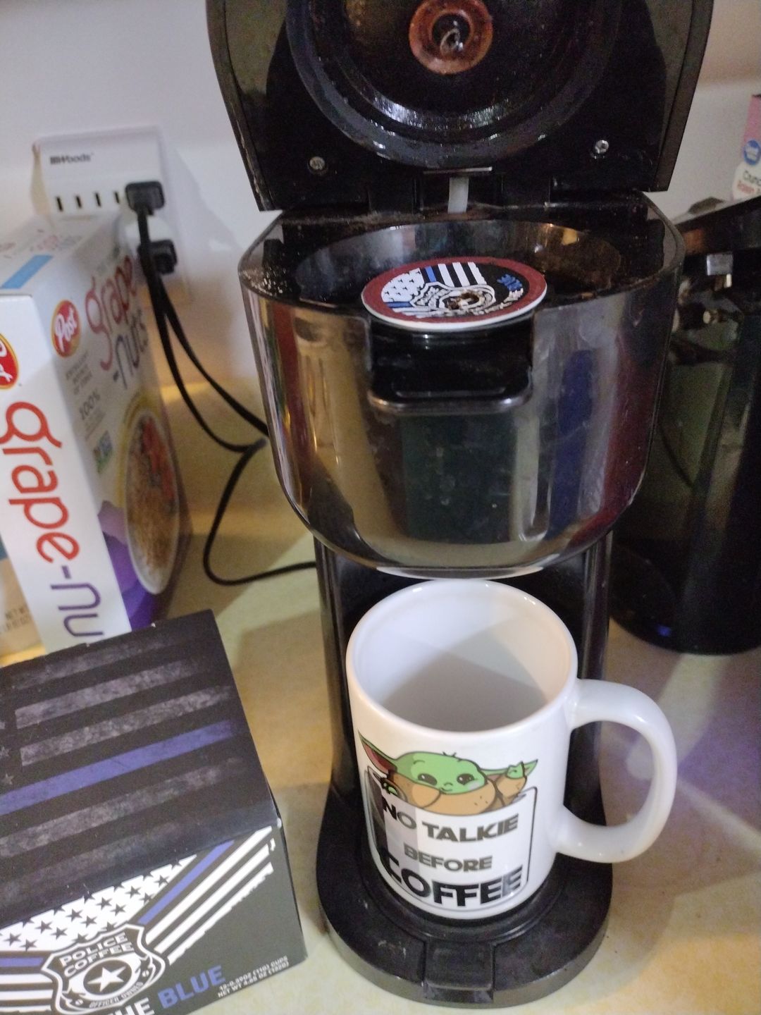 Customer photo review of Back The Blue K-Cups