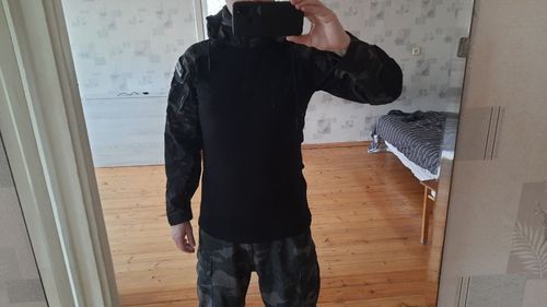 Customer photo review of Outdoor Combat Hooded Long Sleeve Men's T-shirt