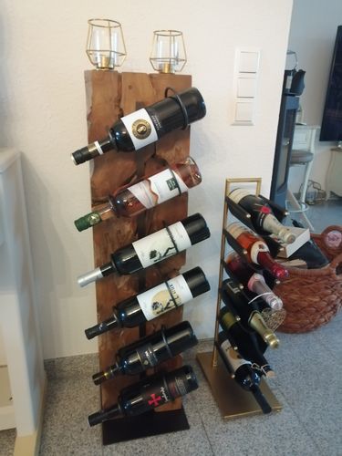 Customer photo review of Weinregal Weinständer Holz massiv XILON 100 cm