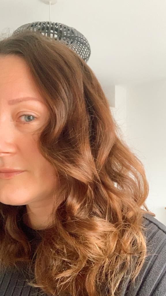 Customer photo review of The Silk Heatless Curl Kit