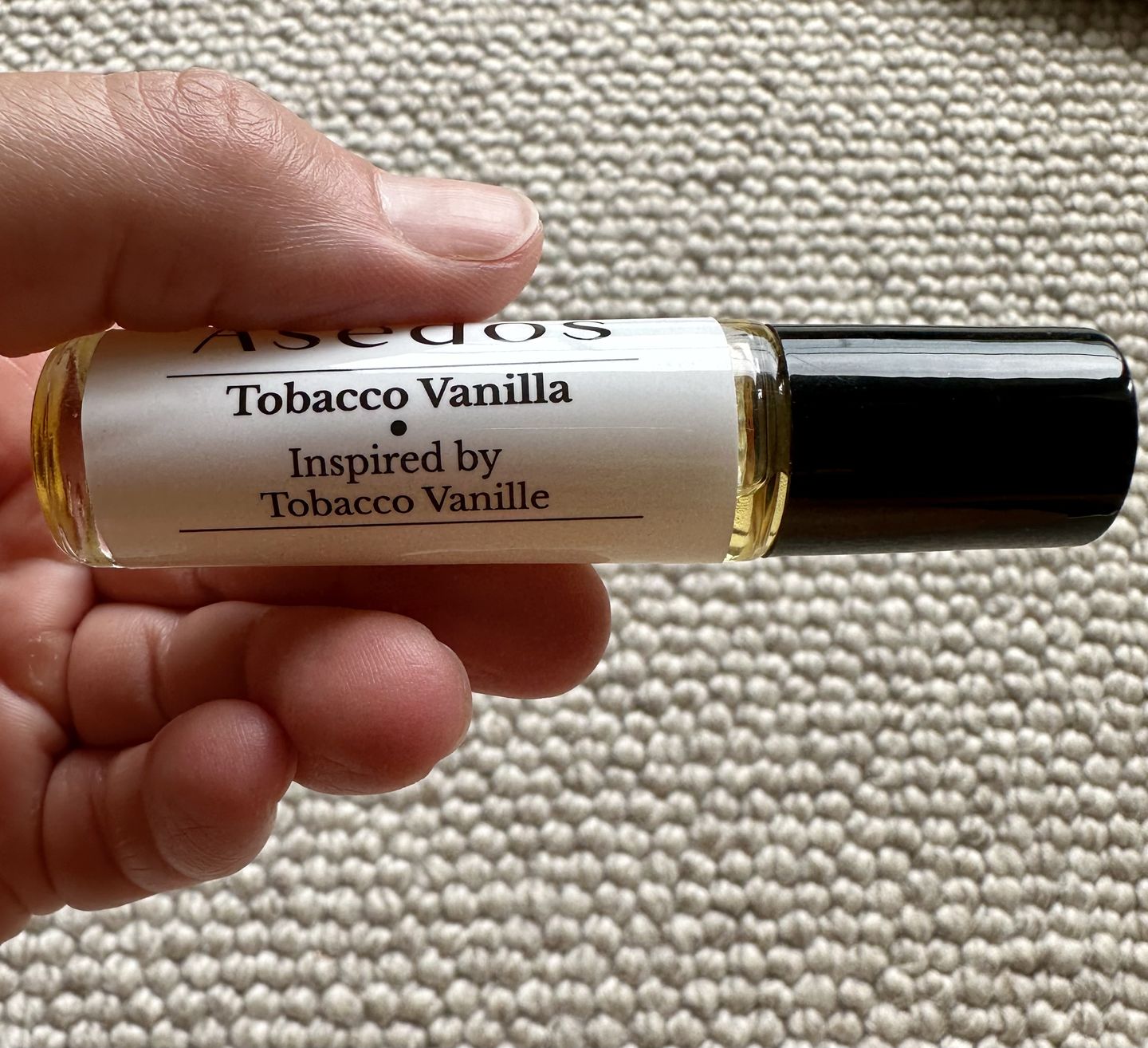 Customer photo review of TOBACCO VANILLA PERFUME OIL