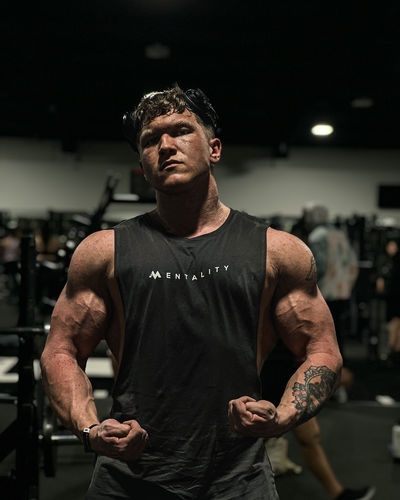 Customer photo review of Mentality Cut-Off Sleeveless - GREY