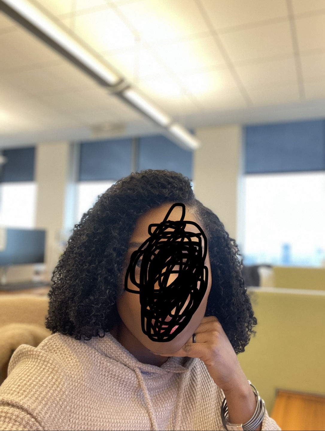 Customer photo review of Brazilian Afro Kinky Curly Texture U Part Wigs AU15