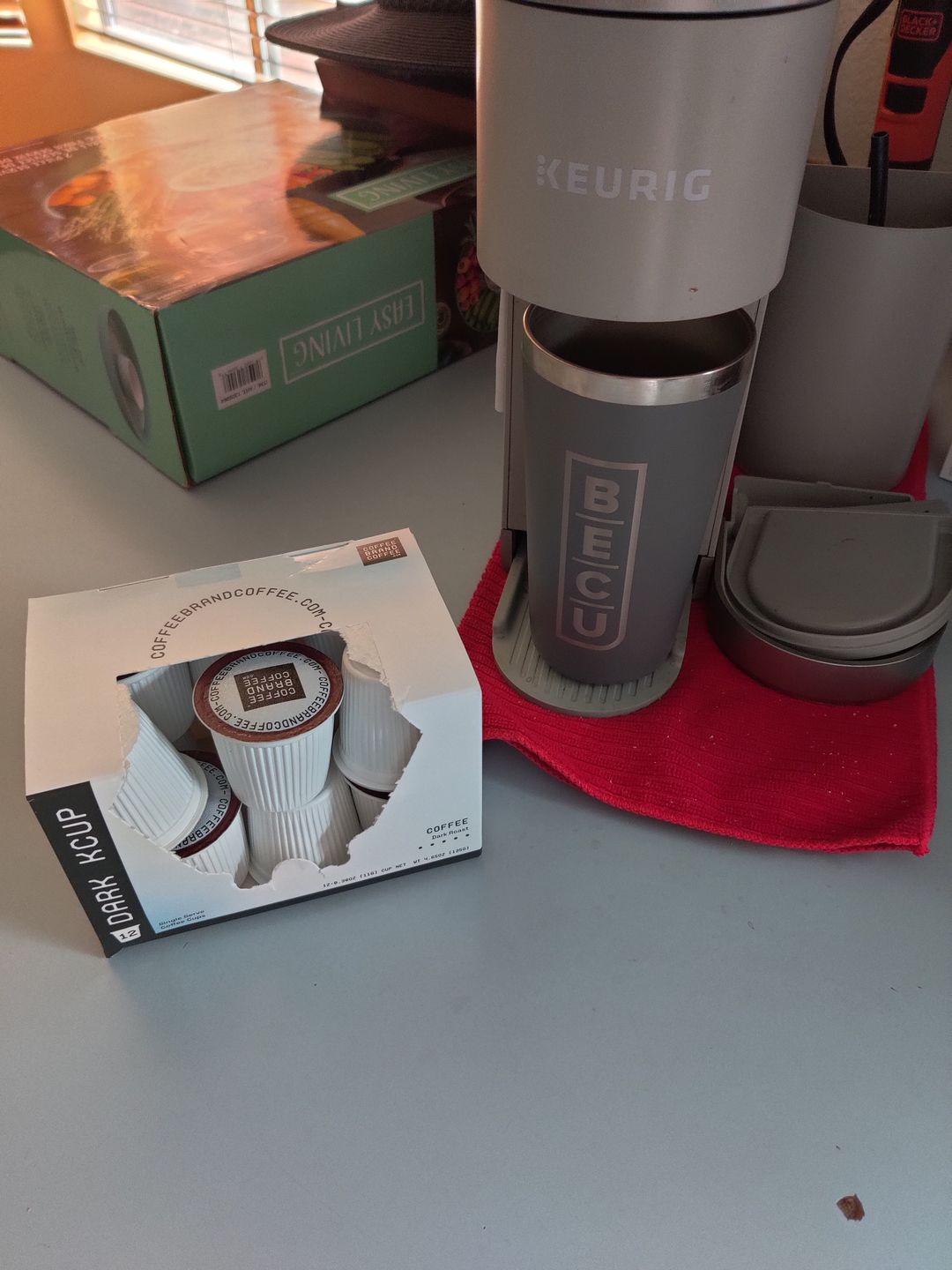 Customer photo review of Dark Roast Kcups