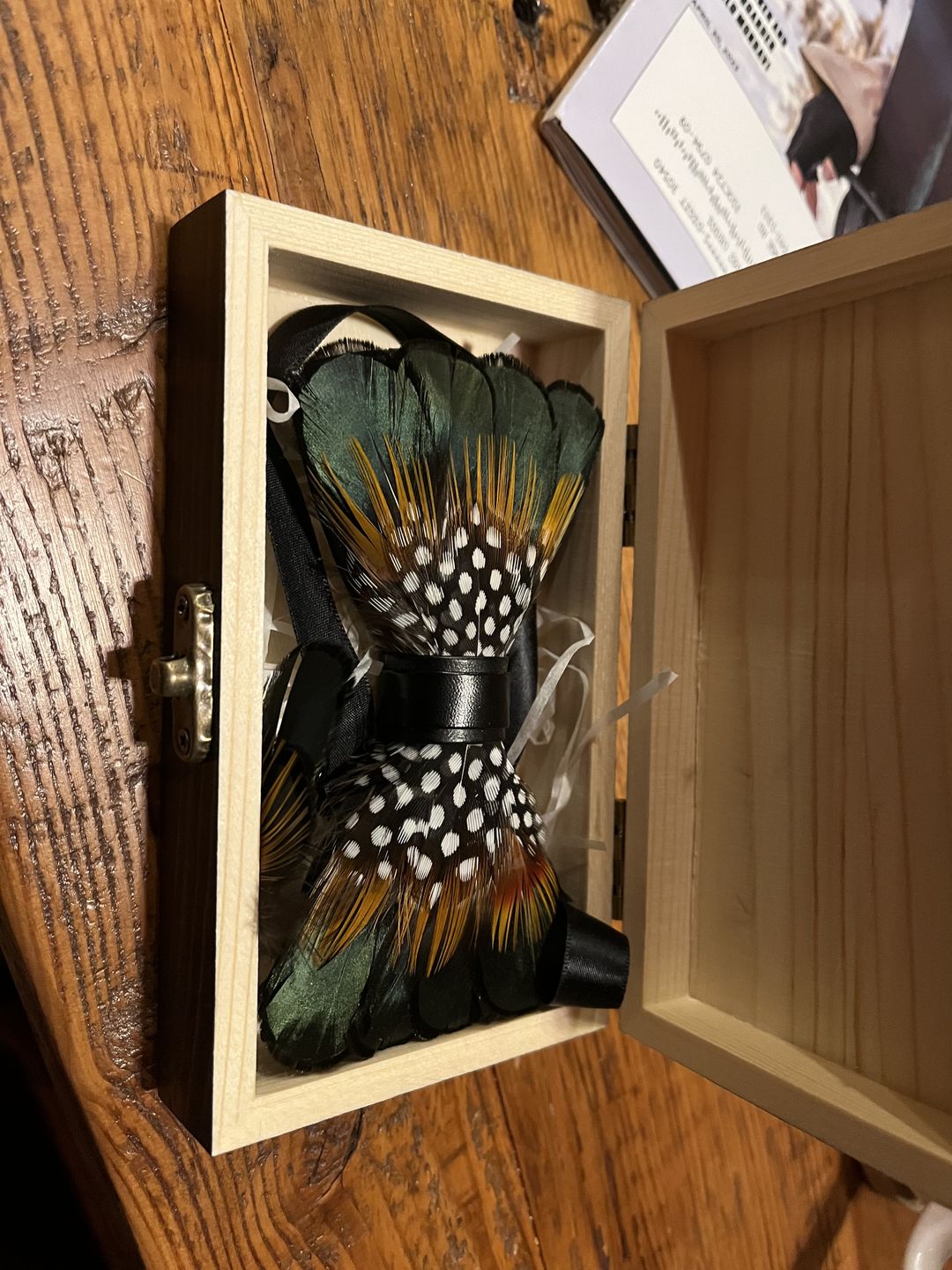 Customer photo review of The Dawson- Feather Bow Tie