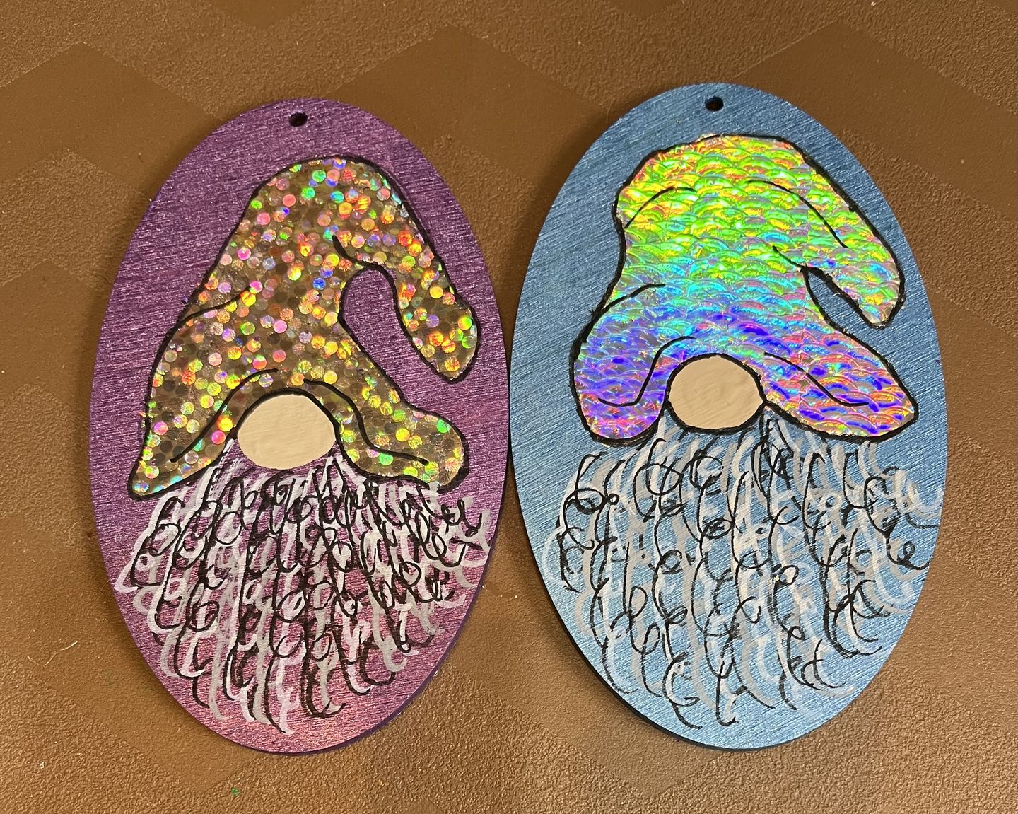 Customer photo review of Unfinished Wood Oval Shape - Craft - up to 24" DIY